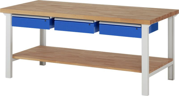 Pracovný stôl RAU séria 7000 - model 7003-7, Š2000 x H900 x V840 mm, 03-7003A7-209B4S.11