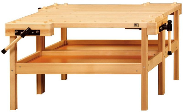 Pracovné stoly ANKE 2 x pracovný stôl so spojkovým kovaním, model 33, 1150 x 1300 x 750 mm, 800.057