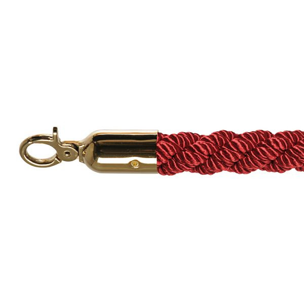 VEBA bariérová šnúra luxusná červená, mosadz, Ø 3cm, dĺžka 157 cm, 10102RB
