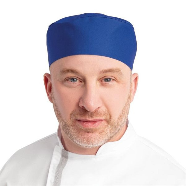 Whites Skull Cap Chef's Hat Royal Blue, A706
