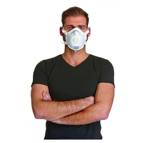 DS SafetyWear FFP3 maska na jemný prach, s výdychovým ventilom, tvar mušle, PU: 120 kusov, P3V