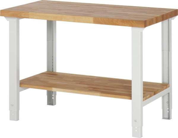 Pracovný stôl RAU séria 7000 - model 7000-7, Š1250 x H700 x V790-1140 mm, 03-7000-7-127B4H.12