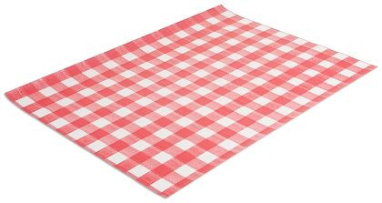 Voskový papier Contacto, károvaný vzor červeno-biely, balenie: 500 listov, 4493/359