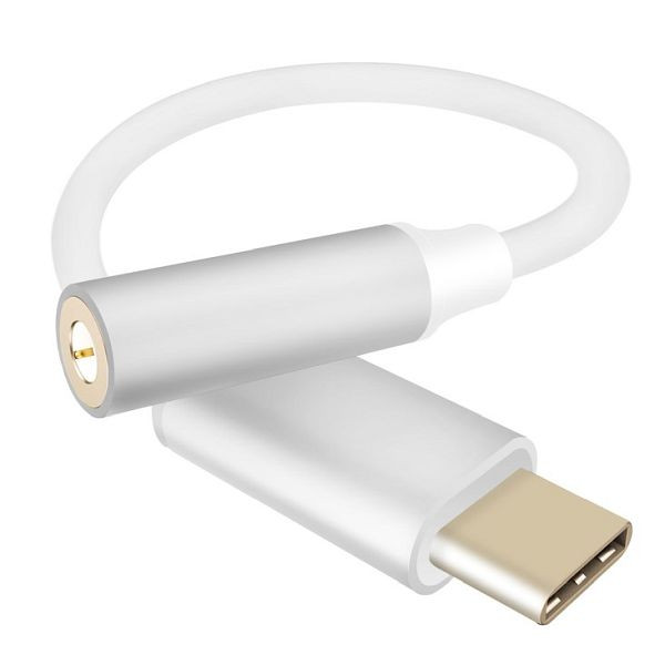 Kábel adaptéra Helos, zásuvka USB 3.1 Type-C™ 3,5 mm, PREMIUM, strieborná, 288381