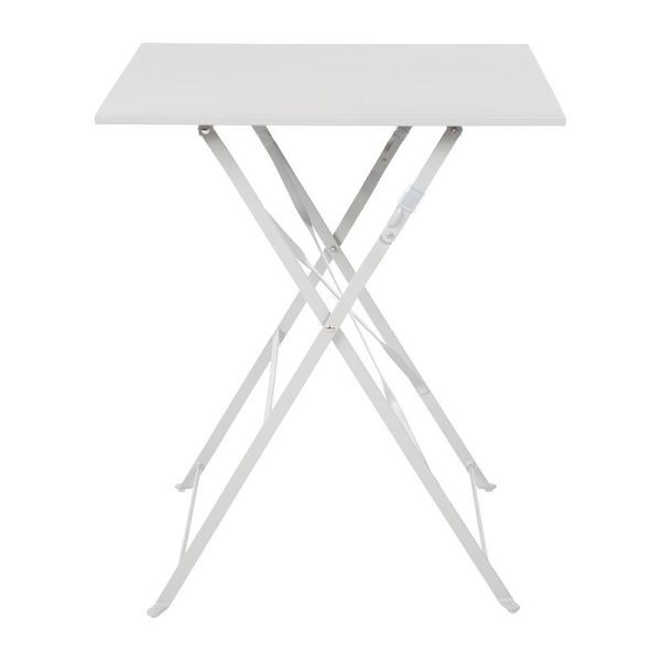 Bolero štvorcový rozkladací terasový stôl oceľovo šedý 60cm, GK988