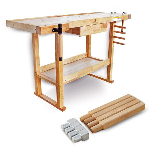 BAMATO pracovný stôl WORK-1520 z masívneho dreva, WORK-1520
