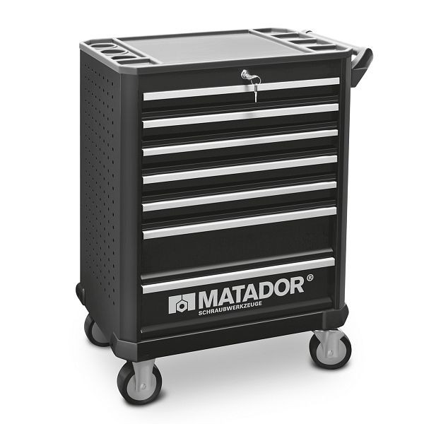Dielenský vozík MATADOR RATIO so 7 zásuvkami, prázdny, 1000 x 470 x 720 mm, 8163 0020