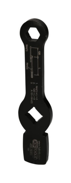 KS Tools 3/4" rázový imbusový kľúč s 2 nárazovými plochami, 18 mm, 460.5060