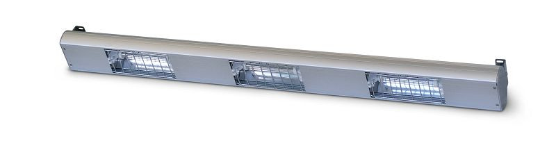 Roband kremenný vykurovací mostík HUQ1125E pre vybavenie predajne, ktorý kombinuje vyžarovanie tepla a svetlo, HUQ1125E
