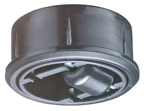 BS kolieska plastový zvon, nosnosť 50 kg, výška 9,7 mm, Ø 52 mm, mäkký behúň na tvrdé podlahy, G87.052