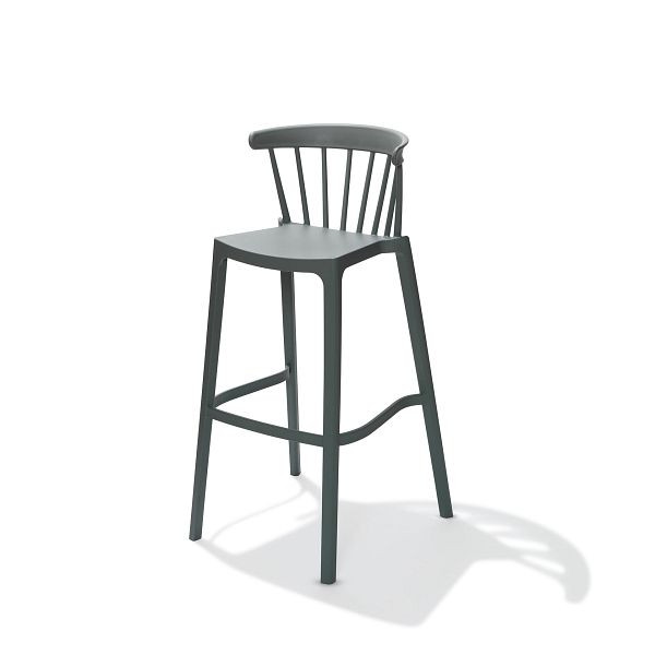 VEBA Windson barová stolička zelená, polypropylén, 56x55x103cm (ŠxHxV), 50913