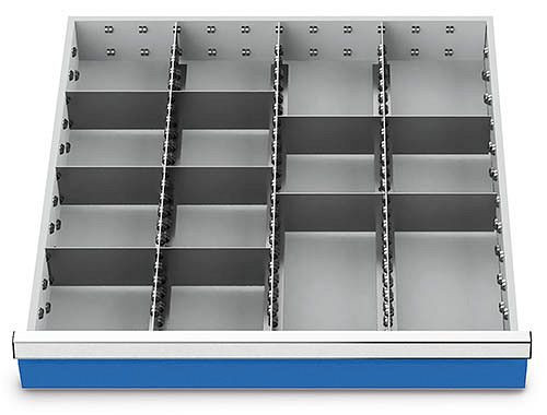 Bedrunka+Hirth zásuvkové vložky T736 R 24-24, pre výšku panelu 50 mm, 3 x MF 600 mm, 10 x TW 150 mm, 138BLH50