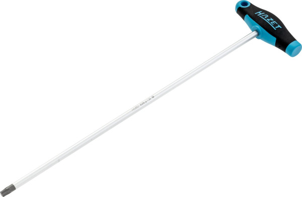 Hazet skrutkovač, s T-rúčkou, vnútorný profil TORX®, T30, extra dlhá verzia, okrúhla čepeľ, 828LG-T30