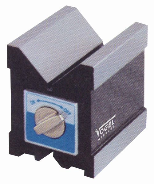 Vogel Nemecko magnetický, merací a upínací hranol, kalený, pre hriadele Ø 6 - 30 mm, 80 x 70 x 95 mm, 331010