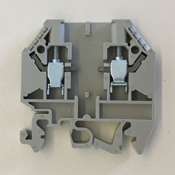 ELMAG držiak svorkovnice do 4 mm², šírka 6 mm, sivý, pre blokovaciu diódu DIST-D / V0 pre sériu MBNA, 9503691