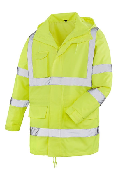 teXXor bunda do dažďa s vysokou viditeľnosťou BARRIE, žiarivo žltá, veľkosť: S, 10ks, 4101-S
