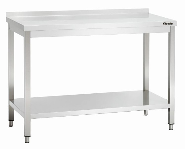 Pracovný stôl Bartscher 600, B1200, backsplash, 308126