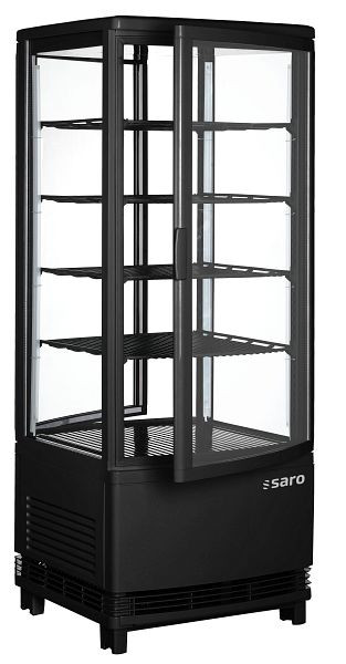 Chladiaca vitrína Saro s dvojitými dverami model SC100DT čierna, 330-1015
