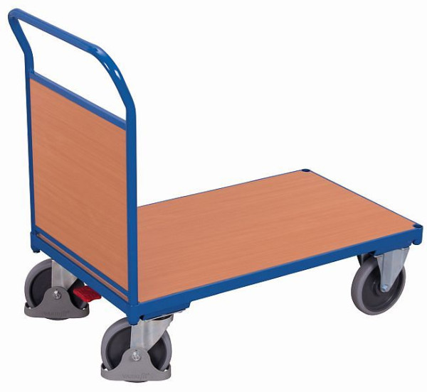 Predný stenový vozík VARIOfit s drevom, vonkajšie rozmery: 1 125 x 700 x 1 015 mm (ŠxHxV), sw-700.102
