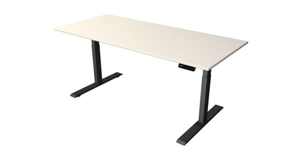 Stojací/sedací stôl Kerkmann Š 1800 x H 800 mm, antracit, elektricky výškovo nastaviteľný od 630 - 1270 mm, biela/antracit, 10271510