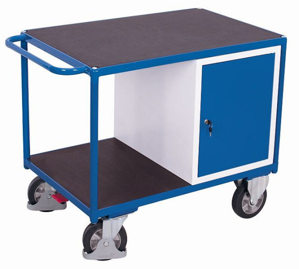 Ťažký dielenský vozík VARIOfit s 2 ložnými plochami, vonkajšie rozmery: 1 390 x 800 x 930 mm (ŠxHxV), sw-800.620