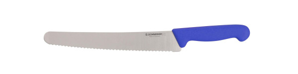 Univerzálny nôž Schneider, zúbkované ostrie, modrý, dĺžka čepele: 25 cm, 260702