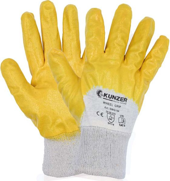 Kunzer WHEEL GRIP - veľkosť 8/M pracovné rukavice, balenie 12 párov, 9WG08