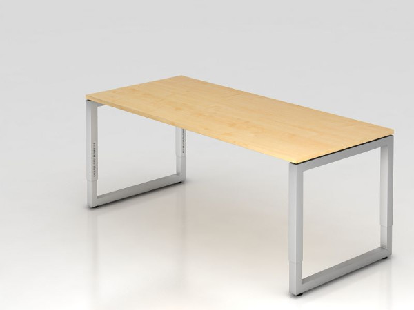 Hammerbacher písací stôl O-noha štvorcový 180x80cm javor, obdĺžnikový tvar s plávajúcou stolovou doskou, VRS19/3/S