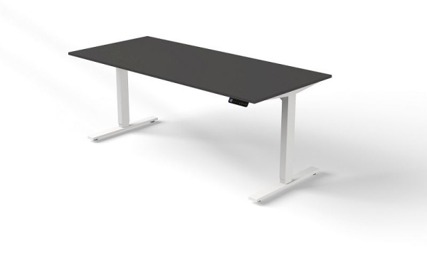 Sedací/stojací stôl Kerkmann Š 2000 x H 1000 mm, elektricky výškovo nastaviteľný od 720-1200 mm, Move 3, farba: antracit, 10381213