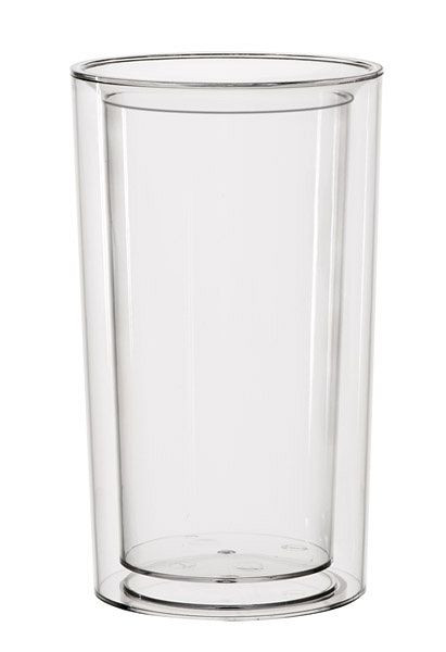 APS chladič fliaš -PURE-, Ø 13,5 / 10,5 cm, výška: 23 cm, SAN, krištáľovo čistý, dvojplášťový, 36063