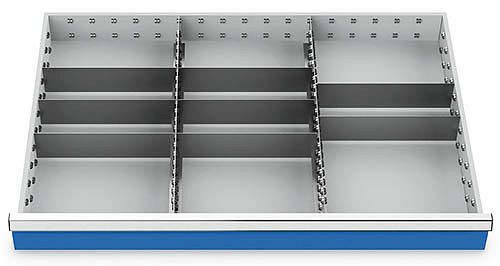 Bedrunka+Hirth zásuvkové vložky T736 R 36-24, pre výšku panelu 75 mm, 2 x MF 600 mm, 8 x TW 300 mm, 166BLH75