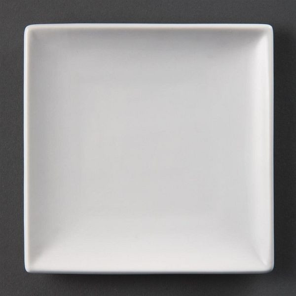 Olympia biele taniere štvorcové 14cm, PU: 12 kusov, U153