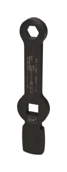 KS Tools 3/4" rázový imbusový kľúč s 2 nárazovými plochami, 24 mm, 517,0925