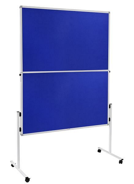Prezentačná tabuľa Legamaster ECONOMY skladacia, potiahnutá fóliou, modrá, 150 x 120 cm, 7-209400
