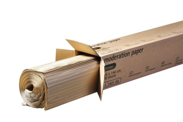 Prezentačný papier Legamaster, 100 kusov v krabici, hnedý, 80 g/m², 116 x 140 cm, 7-240100