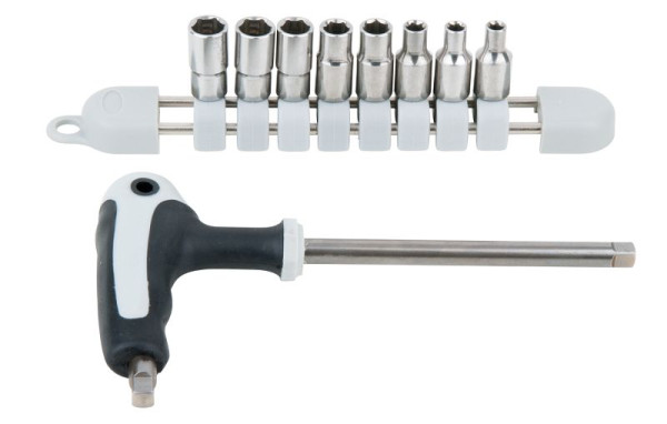 Sada nástrčných kľúčov KS Tools z nehrdzavejúcej ocele, 9 kusov, 910.2450
