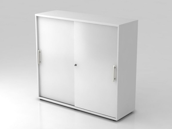 Hammerbacher skriňa s posuvnými dverami 3OH 120cm madlo na zábradlie biela/biela, 120x40x110 cm (ŠxHxV), V1753S/Š/Š/V