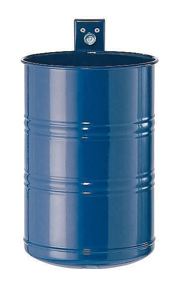 Nádoba na odpad Renner cca 35 l, nedierovaná, na montáž na stenu a stĺp, žiarovo zinkovaná a práškovo lakovaná, kobaltová modrá, 7004-01PB 5013
