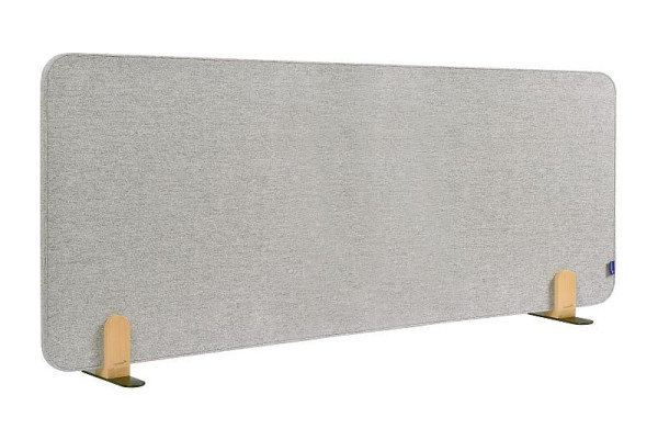 Legamaster ELEMENTS akustická stolová priečka 60x160cm pokojne sivá vrátane 2 konzol, 7-209832