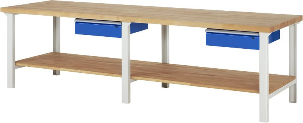 Pracovný stôl RAU séria 7000 - model 7001A7, Š3000 x H900 x V840 mm, 03-7001A7-309B4S.11