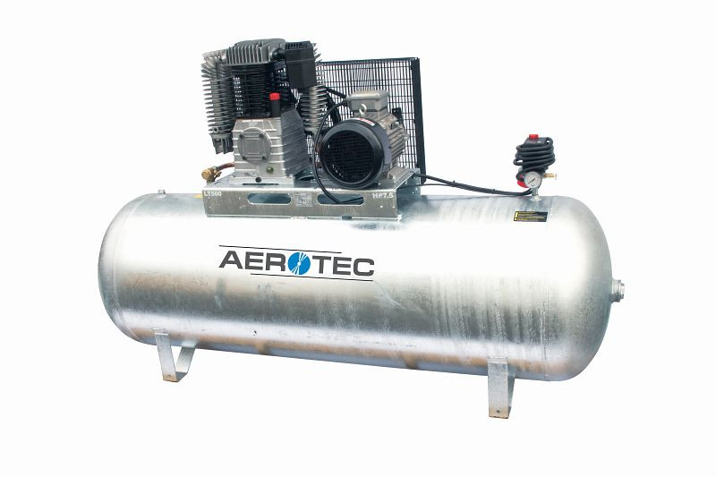 AEROTEC N60-500 Z PRO horizontálne - 400 V galvanizovaný kompresor mazaný olejom, 2005323