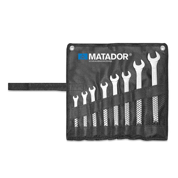 Sada dvojitých vidlicových kľúčov MATADOR, 8 kusov, 6 X 7 - 20 X 22 MM, 0100 9080