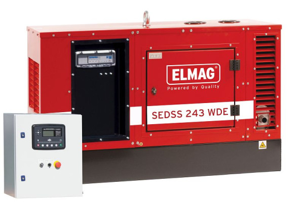 Kompletný balík núdzového napájania ELMAG SEDSS 243WDE-ASS s DIESELOVÝM generátorom s motorom KUBOTA V1505, 00549
