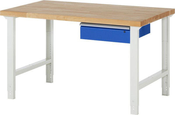 Pracovný stôl RAU séria 7000 - model 7001A1, Š1500 x H900 x V790-1140 mm, 03-7001A1-159B4H.11