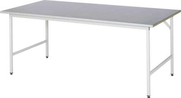 Pracovný stôl zo série RAU Jerry (základný stôl), Š2000 x H1000 x V800-850 mm, 06-500ES10-20.12