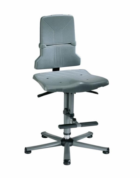 bimos Sintec otočná pracovná stolička, plastový sedák a operadlo, klzáky, lezecká pomôcka, 9801-1000