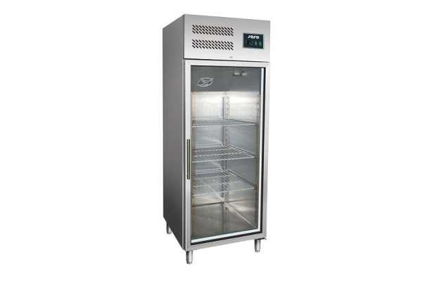 komerčná chladnička Saro so sklenenými dverami - 2/1 GN model GN 600 TNG, 323-3102