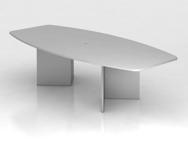 Hammerbacher konferenčný stolík 280cm/šedý drevený rám, súdkovitý, VKT28H/5/S