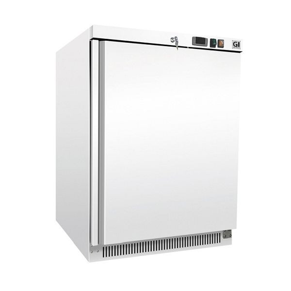 Gastro-Inox mraznička z bielej ocele 200 litrov, staticky chladená, čistý objem 140 litrov, 201.109