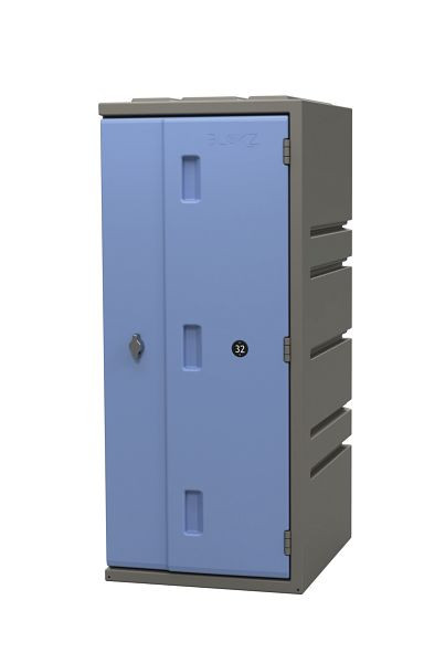 Lotz plastová skrinka 900 Plastová skrinka, výška: 900 mm, modré dvere, otočný zámok, 221900-08